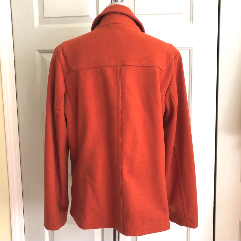 Gap Toggle Clasp Wool Blend Jacket Rust Size Large - image 6